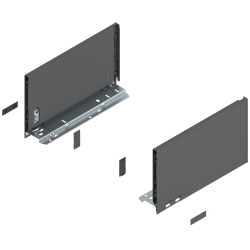Laterală de sertar LEGRABOX, Înălţime C (177 mm), NL=300 mm, dreapta+stânga, pentru LEGRABOX pure, gri-orion mat