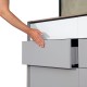Glisieră mobilier sub sertar,push-open, extracție totală, amortizare,40 kg, 550 mm, smartslide, Samet